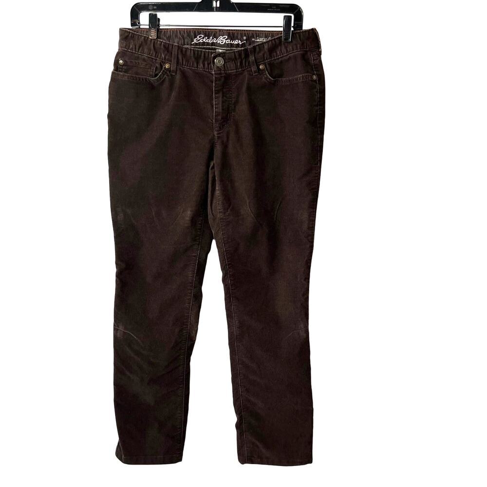 Eddie Bauer Women's Straight Leg Jeans - Dark Brown